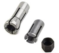 Zilimontt Tappo di ricambio per mandrino compatibile con Makita GD0600 GD0603 GD0601 Accessori per smerigliatrice, adatto per dadi da 3 mm e 6 mm modelli 906 763620-8 e (3 mm+6 mm+dado)