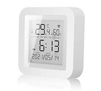 Zilimontt Termometro e igrometro intelligente WiFi, sensore digitale di temperatura per ambienti interni, misuratore di umidità per interni, igrometro, sensore di umidità con indicatore