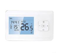 Zilimontt Termostato programmabile per caldaie a gas e riscaldamento dell'acqua con programma settimanale, tasti touch, blocco bambini e alloggiamento in PC ignifugo IP20