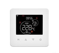 Zilimontt Termostato WiFi MOES per e per Alexa, termostato programmabile con telecomando, per caldaia a gas elettrica ad acqua e riscaldamento a pavimento, bianco (riscaldamento della caldaia)