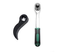 Zilimontt Testa adattatore per barra di porco di alta qualità progettata per cricchetti da 3/8 e 1/2 pollici, strumento essenziale per la leva e la riparazione (12,5 mm)