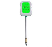 Zilimontt Tester del suolo da 17,8 cm con misurazioni accurate di pH, umidità, luce e fertilità per giardinaggio professionale e cura delle piante in giardini, campi e