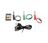 Zilimontt Tester transistor LCR-P1 con scheda di prova sostituibile, misuratore di resistenza del condensatore a triodi a diodi, schermo a colori da 1,44 pollici, esportazione dei dati e protezione