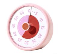 Zilimontt Timer visivo per bambini con conto alla rovescia di 60 minuti, display a disco colorato per la gestione in classe, cucina e ufficio, alimentato a batteria con funzione mute (G)