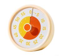 Zilimontt Timer visivo per bambini con conto alla rovescia di 60 minuti, display a disco colorato per la gestione in classe, cucina e ufficio, alimentato a batteria con funzione mute (D)
