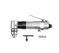 Zilimontt Trapano ad angolo d'aria a 90 gradi - Trapano pneumatico reversibile ad angolo retto con design compatto per spazi ristretti, struttura in lega di zinco, coppia di ingranaggi temprata, leva