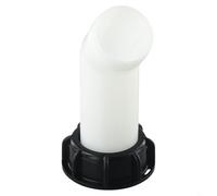 Zilimontt Tubo di scarico di prolunga da 5 cm con 1000 L per serbatoio dell'acqua IBC, ugello per rubinetto, rubinetto per giardino, attrezzature per riporre l'acqua all'aperto (esteso)