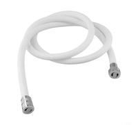 Zilimontt Tubo flessibile in silicone per doccia, 15 m, compatibile con dispositivi idraulici per doccia portatile, layout senza grovigli, standard M (bianco)