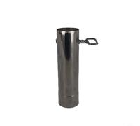 Zilimontt Tubo per stufa a legna da 60 mm in acciaio inox, con parascintille per camino, per fornaci o camini esterni, griglia antiruggine per protezione tenda,