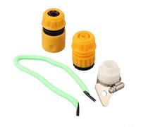 Zilimontt Tubo turbo con tubo da giardino per rondella, ugello a pressione superiore, punta di fissaggio regolabile, in plastica e lega, elettrolitico a 360°, compatibile (B)