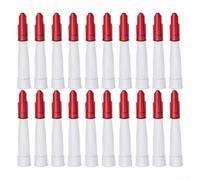 Zilimontt Ugello in silicone per calafataggio, cartuccia mastice richiudibile per ugelli di ricambio con coperchi a vite, compatibile con tubi sigillanti standard e silicone (20 set)
