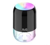 Zilimontt Umidificatore USB e diffusore per aromaterapia con serbatoio d'acqua da 300 ml, luce notturna colorata, modalità di spruzzo regolabili, spegnimento automatico, design portatile per camera da