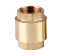 Zilimontt Valvola di ritegno a molla in linea filettata in ottone per il controllo dell'acqua con anima in rame e meccanismo di tenuta morbida, dimensioni DN15 DN20 DN25 per riscaldamento domestico e