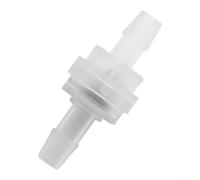Zilimontt Valvola di ritegno in linea in plastica, 3-12 mm, unidirezionale, controllo del flusso di non ritorno, per olio, gas, acqua, aria, carburante, in marina, auto, roulotte, camper, attrezzature