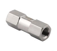 Zilimontt Valvola di ritegno NPT dal robusto materiale in acciaio inossidabile 304, senza piombo in linea verticale WOG1000 Valvola di prevenzione del riflusso a 1 via senza ritorno per scaldabagno