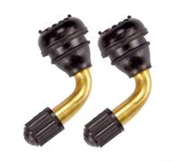 Zilimontt Valvola per pneumatici senza camera d'aria per biciclette elettriche, scooter elettrici e motocicli - Ugello d'aria antiesplosione in rame pieno con guarnizione in gomma EPDM, 44 mm PVR40