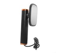 Zilimontt Vaporizzatore compatto per indumenti da viaggio, alimentato tramite USB, in ferro, con bottiglia spray per acqua, per rimuovere le pieghe dei vestiti, 180°, design rotante per la casa (nero)