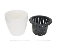 Zilimontt Vaso da fiori pigro serie imitazione porcellana, in plastica, autoirrigante, con corda di cotone, per piantare il terreno in casa, giardino, vita all'aperto (XXXL)