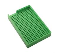 Zilimontt Vassoio portaoggetti antistatico in PP scanalato con 160/273/459 fori per viti da 1,0-4,0 mm, grande capacità, durevole, leggero, portatile, per officina (M2.0-2.5)