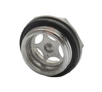 Zilimontt Vetro di vista dell'olio per compressore d'aria con filettatura maschio 3/4 BSPT, in plastica trasparente, 38 x 22 mm, compatibile con raccordi BSPT