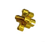 Zilimontt Vite di regolazione della frizione in billetta CNC per moto M8 M10 filettatura .25 compatibile con WR125R, regolatore del cavo in lega di alluminio per sistemi di frizione per moto (dorato)