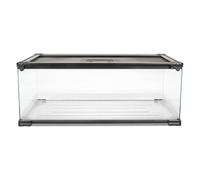 Zilla QuickBuild Terrario con vassoio facile da pulire, elegante habitat per rettili in vetro, facile da installare, adatto per la maggior parte degli animali domestici rettili, anfibi, rettiliani,