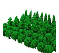 Zillary 50 Pezzi Alberi Modello Misto, 4-8 cm Albero di Diorama, Modello Albero in Miniatura, Albero Ferroviari Scenario, per Paesaggio DIY (3 Stili)