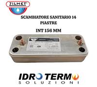 ZILMET SCAMBIATORE 14 PIASTRE 17B2071400 BAXI JJJ005686680 JJJ005653680 CALDAIA