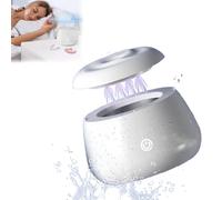 Zilo Pod Dental, Zilo Pod Dental Cleaner, Ultrasonic Retainer Cleaner for Mouth Guard, Dentures, Aligner, Braces (White)