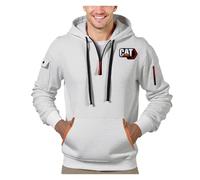 ZILUXI Felpa con Cappuccio da Uomo Ca.ter-pillar, Cappuccio per Casual Sportivo, Felpa con Cappuccio Uomo Inverno, classic(Light Grey,S)