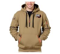 ZILUXI Felpa con Cappuccio da Uomo Ca.ter-pillar, Cappuccio per Casual Sportivo, Felpa con Cappuccio Uomo Inverno, classic(Khaki,M)