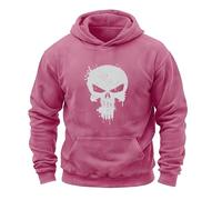 ZILUXI Felpa Uomo con Cappuccio Pun.ish-er, Colori a Hoodies Sweatshirt Pullover Tops,per Allenamento, Felpa con Cappuccio, classic(Pink,XXL)