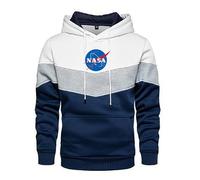 ZILUXI Felpe Cappuccio Uomo N.A.S.A, Felpa Grafico con Tasca a Canguro, Felpa Cosplay Comoda, Ideale per Sport, Fitness, Bodybuilding, Grafico(Multicolor 3,XL)