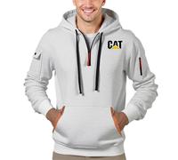 ZILUXI Felpe da Uomo Basic Ca.ter-pillar, Felpa a Maniche Lunghe con Logo, per Escursioni e Avventure All'aria Aperta, classic(Light Grey,S)