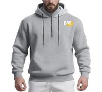 ZILUXI Felpe Uomo Invernali Cater-pilla.r, Felpa Manica Lunga, Ideale per Sport, Fitness, Bodybuilding, classic(Grey,XL)