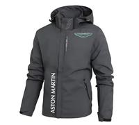 ZILUXI Giacca Antipioggia Uomo A.s.t.o.n M.a.r.ti.n, Stand up collare maglione autunno cardigan da uomo, per giacche leggere da uomo in primavera e autunno, spring(Grey,2XL)