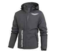 ZILUXI Giubbotto Softshell Uomo A.s.t.o.n M.a.r.ti.n, Giacca da uomo stand up collare versatile di design, per la giacca da uomo leggera primavera e autunno, spring(Grey,2XL)