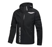 ZILUXI Giubbotto Softshell Uomo A.s.t.o.n M.a.r.ti.n, Giacca da uomo stand up collare versatile di design, per la giacca da uomo leggera primavera e autunno, spring(Black,XL)