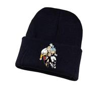 ZILUXI So-UL Eat-er Cappellino Uomo Invernale, Berretto con Stampa di Anime in Maglia, Berretto da Sci per Adulti, Adolescenti e Bambini, Maglia(Black14)