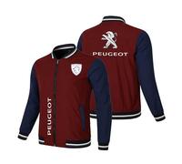ZILUXI Varsity Giacca P-eu.geot, Jacket Sport Baseball con Cerniera, Felpa Motociclista in Stile College Old School, Lunghe(Red-Blue,4XL)