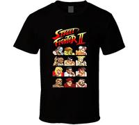 ZILV Street Fighter 2 Characters Cool Video Game Retro T Camicie e T-Shirt(Large)