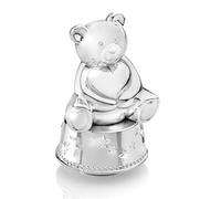 Zilverstad Scatola Musicale/Salvadanai, in Lega di Zinco, Argento, 8.3000000000000007 x 8.3000000000000007 x 13.8 cm