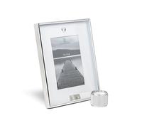 Zilverstad - Cornice per foto Memory + icona cuore + portacandela colore argento