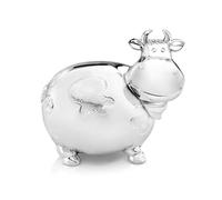 Zilverstad Salvadanaio Mucca, Grande, in Lega di Zinco, Argento, 95x141x125mm