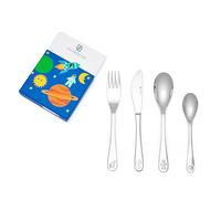 Zilverstad - Set di 4 posate per bambini Astronaut acciaio inox