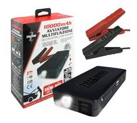 Zim&Mann Booster avviamento Avviatore di Emergenza Portatile 12V per Auto, Moto, Fino a 5.0L Benzina/3.0L Diesel | Power Bank 10000mAh con Torcia LED | Morsetti di Sicurezza