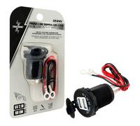 ZIM&MANN Caricab. USB Doppio c/cavo 12/24V