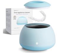 Dental Pod | Blu cielo | Pulitore di fermo | Pulitore per protesi dentarie | Macchina per la pulizia ad ultrasuoni per protesi, allineatori, fermi, paradenti | Zima Dental