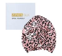Zimasilk - Cuffia in 100% seta di gelso 22 momme per dormire e per la cura dei capelli delle donne, copricapo da doccia, fascia per capelli in seta di grado 6A di alta qualità per dormire con elastico