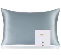 ZIMASILK Federa 100% Seta di gelso per capelli e pelle, Federa per cuscino in seta naturale da 19 momme, entrambi i lati sono realizzati in seta（1 pezzo, Blu foschia, 50x75cm)